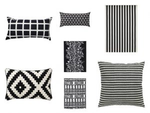 black and white fabrics