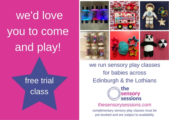 free baby class voucher 2018 Edinburgh baby development classes