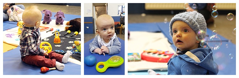 Owain at sensory sessions baby classes