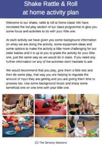 At home class plan - The Sensory Sessions